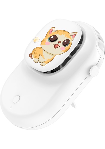Mini Asılı Boyun Fanı 3 Hızlı Şarj Edilebilir Beyaz (Yurt Dışından)