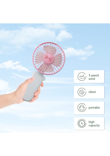 Mini Taşınabilir USB Şarj Edilebilir Yüksek Kapasiteli Hız Ayarlı Fan (Yurt Dışından) modelleri