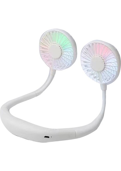 Çift Soğutmalı Taşınabilir USB Şarjlı Boyun Fanı (Yurt Dışından)
