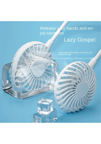 Çift Soğutmalı Taşınabilir USB Şarjlı Boyun Fanı (Yurt Dışından) indirimleri