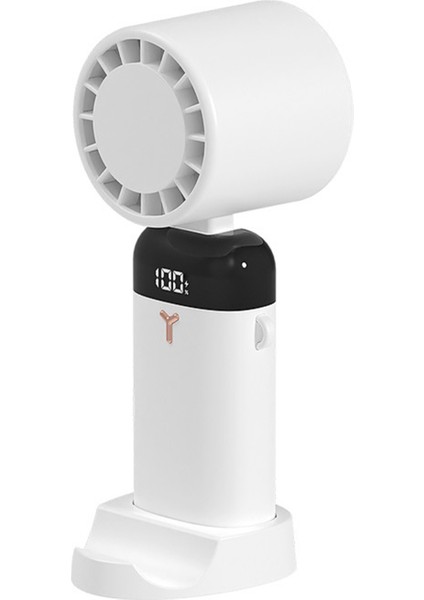 Taşınabilir El Ile Tutulabilen Boyun Masa Fanı 90° Açı Ayarı 3600MAH Pil (Yurt Dışından)