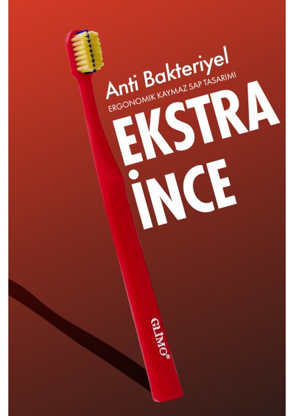 Ortodontik Diş Fırçası 4000 | Fda Onaylı,bpa Içermez,diş Teli Temizliği | 0,12 Mm Fırça Kılı, Bordo
