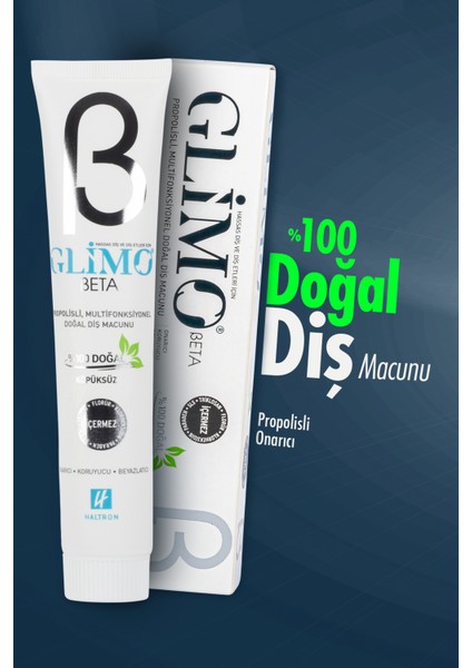 Beta Hassas Diş ve Diş Etleri İçin Propolisli %100 Doğal Diş Macunu 75 ml