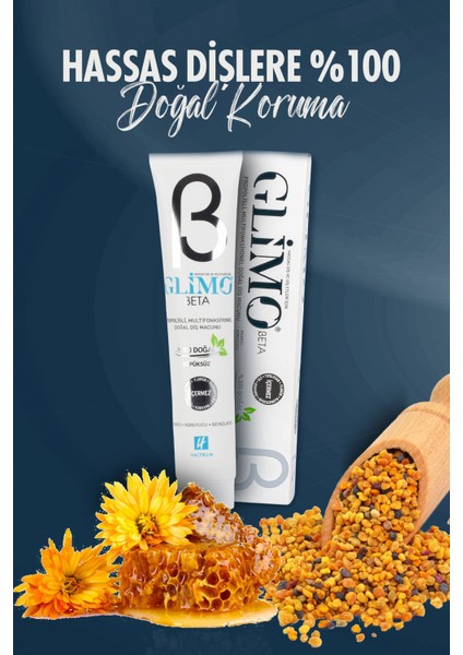 Beta Hassas Diş ve Diş Etleri İçin Propolisli %100 Doğal Diş Macunu 75 ml
