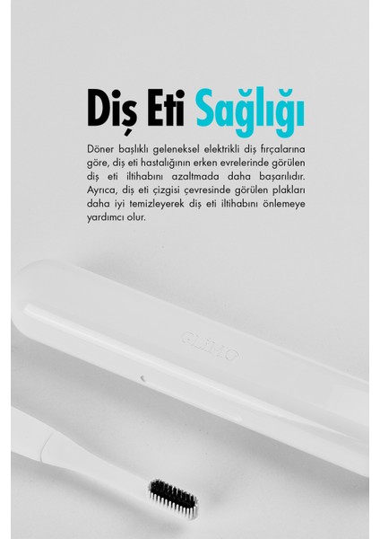 Sonic Toothbrush White Set Şarjlı Sonic Diş Fırçası