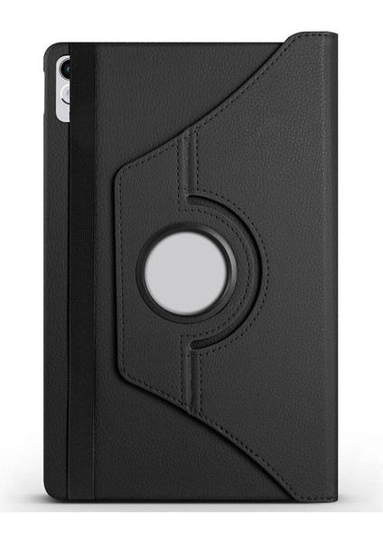 Lenovo Tab P11 11.5 (2.nesil) TB350UF Uyumlu Zore Dönebilen Standlı Kılıf-Siyah