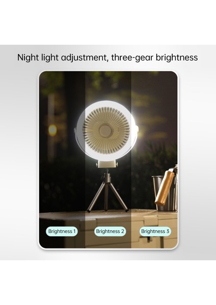2400MAH Şarj Edilebilir Lı Kamp Fanı Taşınabilir LED Işık (Yurt Dışından) fırsatları
