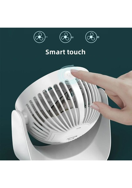 USB Şarj Edilebilir 360° Dönen 3 Hızlı Fanı (Yurt Dışından) indirimleri