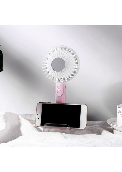 Telefon Taşımacıklı Çok Fonksiyonlu USB Şarj Edilebilir LED Fan (Yurt Dışından) fırsatları