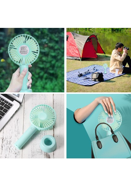 Taşınabilir Mini El Fanı 3 Hız Ayarı Mavi (Yurt Dışından) modelleri
