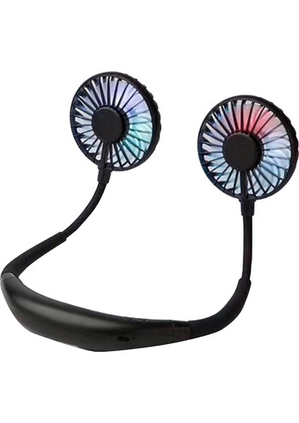 Çift Soğutmalı Taşınabilir USB Şarjlı Boyun Fanı (Yurt Dışından)