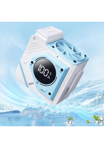 Bel Takılı Fan Beyaz ve Mavi 30DB Sessiz 5000MAH (Yurt Dışından) fiyatları