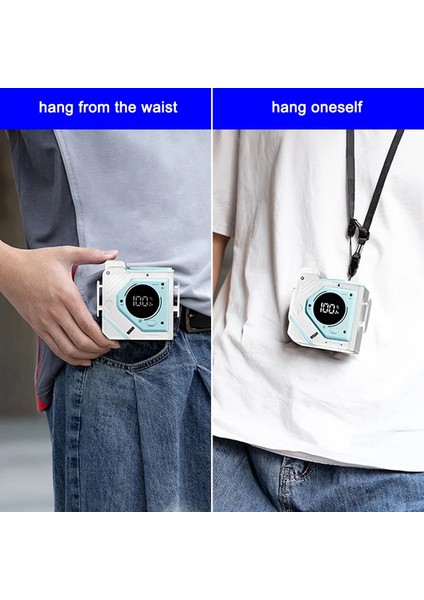 Bel Takılı Fan Beyaz ve Mavi 30DB Sessiz 5000MAH (Yurt Dışından) fırsatları