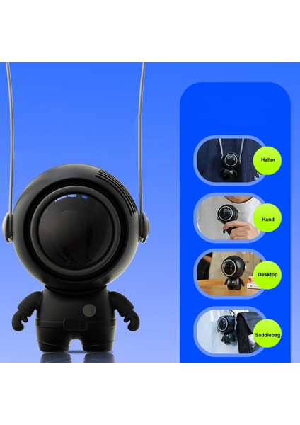 Mini Astronot Boyun Fanı 3 Ayarlı Hızlı Şarj Edilebilir Pil (Yurt Dışından)