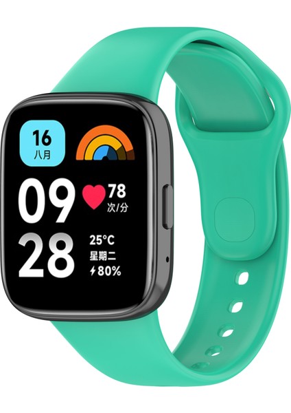 Xiaomi Redmi Watch 3 Active Uyumlu Klasik Kordon Zore - Turkuaz