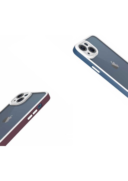 Apple iPhone 13 Kılıf Akav Mima Kapak-Mürdüm