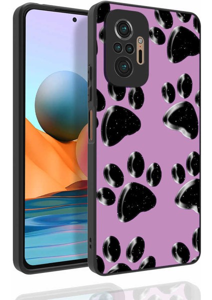 Xiaomi Redmi Note 10 Pro Kılıf Desenli Kamera Korumalı Parlak Ardx Nora Kapak-No3