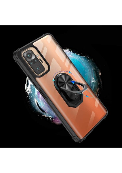Xiaomi Redmi Note 10 Pro Kılıf Ardx Mola Kapak-Kırmızı