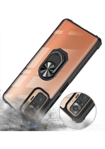 Xiaomi Redmi Note 10 Pro Kılıf Ardx Mola Kapak-Kırmızı