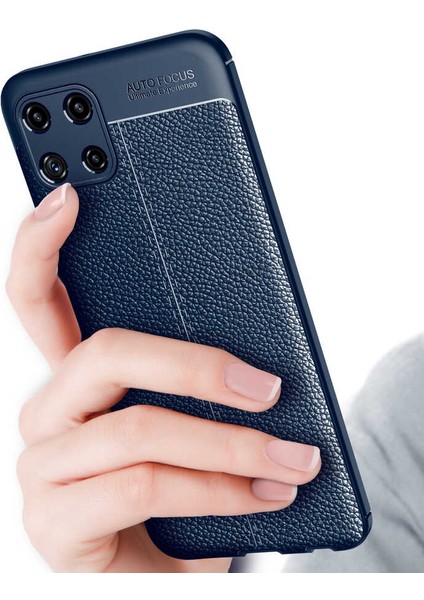 Samsung Galaxy M32 Kılıf Ardx Niss Silikon Kapak-Lacivert