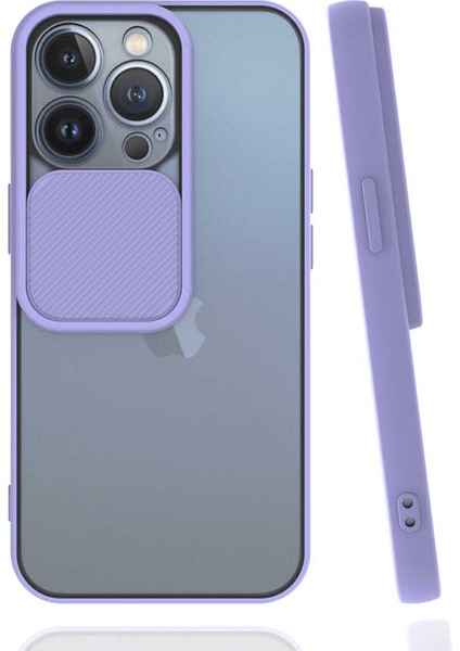 Apple iPhone 13 Pro Kılıf Ardx Lensi Kapak-Lila