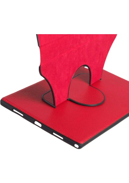 Lenovo Tab M8 Uyumlu Zore Fest Dönebilen Standlı Kılıf-Lila