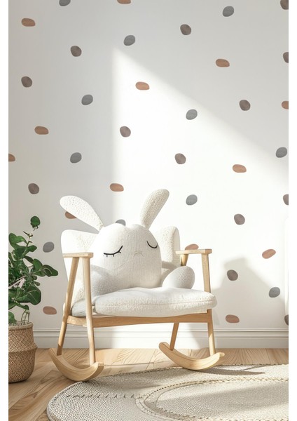 Asimetrik Soft Renkli Puantiyeler Duvar Cam Dolap Sticker Seti Dekoratif Sticker Folyo Mat Görünüm fırsatları