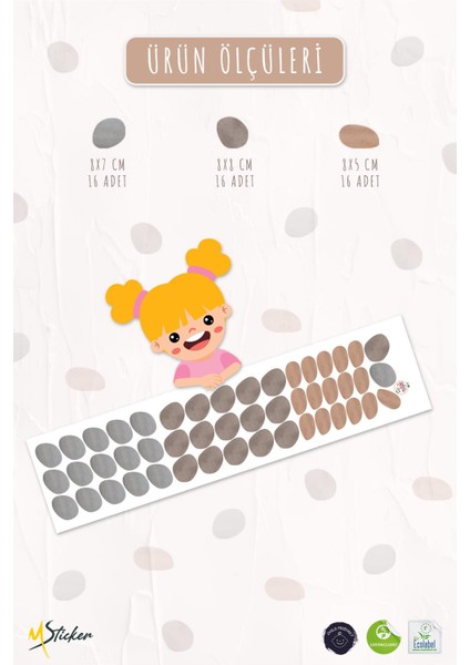 Asimetrik Soft Renkli Puantiyeler Duvar Cam Dolap Sticker Seti Dekoratif Sticker Folyo Mat Görünüm indirimleri