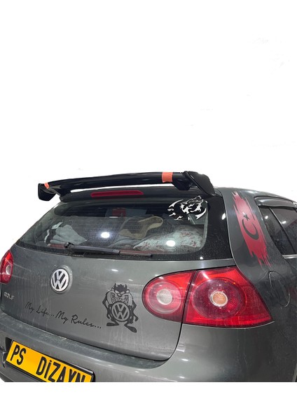Volkswagen Golf 5 Uyumlu Üniversal Boyasız Plastik Spoiler modelleri