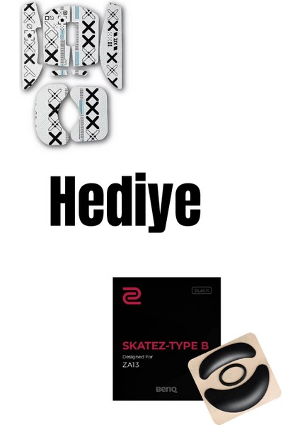 Kablosuz (3 Modlu) 24.000DPI Oyuncu Mouse PAW3311 Sensör Şarj Istasyonlu Grip Tape ve Skatez Hediye