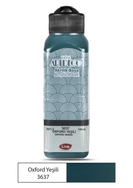 Akrilik Boya 140 ml Oxford Yeşili - 4 Adet