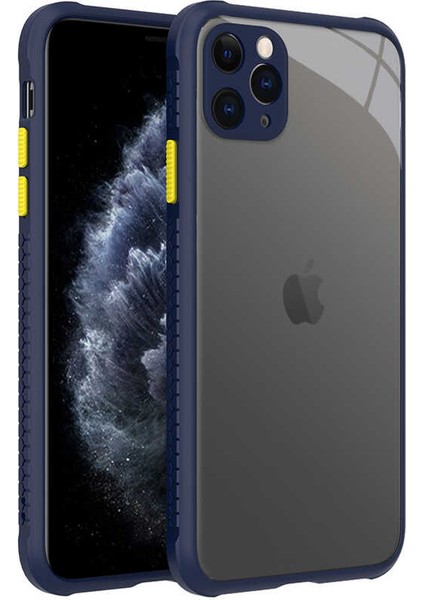 Apple iPhone 11 Pro Max Kılıf ​​ardx Kaff Kapak-Lacivert