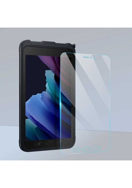 Samsung Galaxy Tab Active 3 T577 Uyumlu Zore Tablet Temperli Cam Ekran Koruyucu-Renksiz