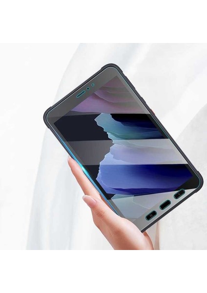 Samsung Galaxy Tab Active 3 T577 Uyumlu Zore Tablet Temperli Cam Ekran Koruyucu-Renksiz