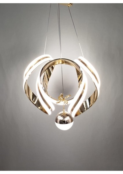 Çift Şeritli Modern LED Avize