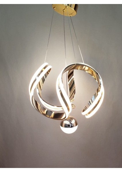Çift Şeritli Modern LED Avize