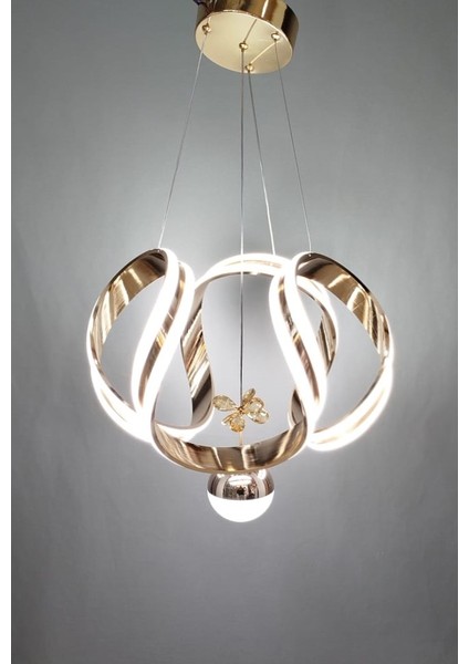 Çift Şeritli Modern LED Avize