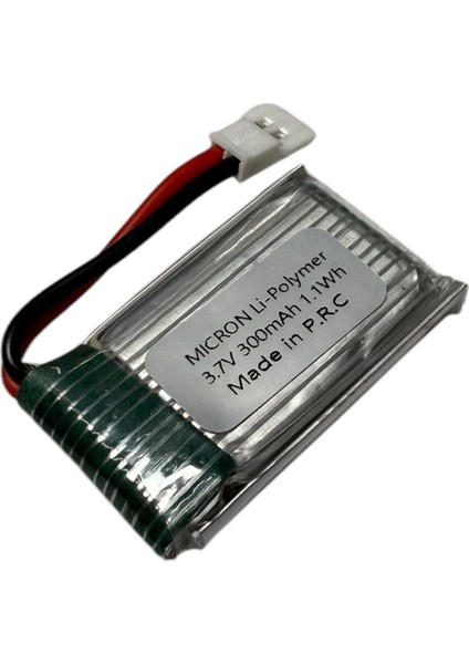 3.7 V 300 Mah Lı-On 702030 Lıtyum Cıklet Polımer Pil Soketli