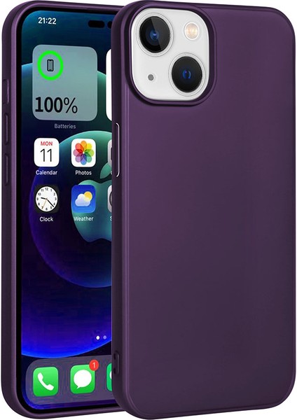 Apple iPhone 15 Plus Kılıf Ardx Premier Silikon Kapak-Derin Mor