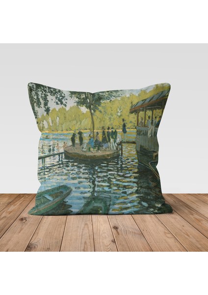La Grenouillère - Monet Çift Taraflı Kırlent Kılıfı 2 Adet