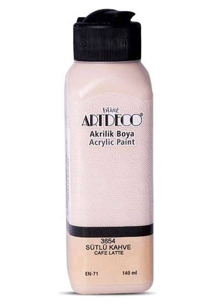 Akrilik Boya 140 ml Sütlü Kahve - 4 Adet
