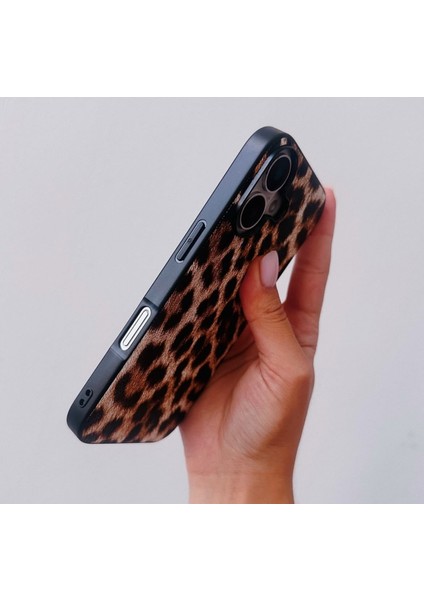 Apple iPhone 16 Uyumlu Kılıf Leopar Desenli Silikon Kılıf / Kapak modelleri