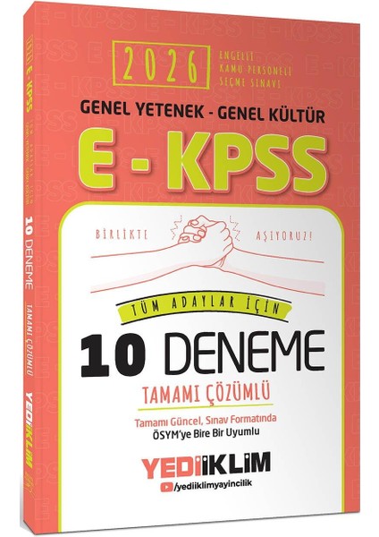 Yediiklim 2026 Ekpss Genel Yetenek Genel Kültür Tüm Adaylar Için Tamamı Çözümlü 10 Deneme
