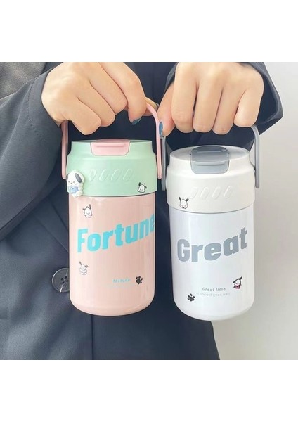 316 Paslanmaz Çelik Hasır Bardak Çocuk Taşınabilir Bardak 500ML (Yurt Dışından)