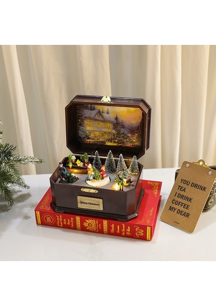 Yeni Noel Müzik Kutusu Müzikle Birlikte Dönecek ve Yanacak USB Pil Çift Kullanımlı (Yurt Dışından) fiyatları