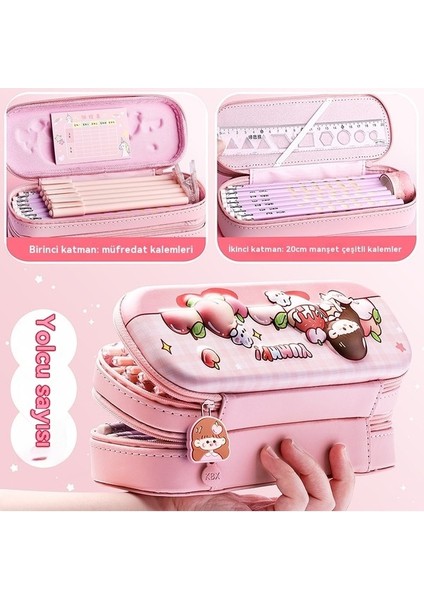 3D Çift Katmanlı Çok Fonksiyonlu Kırtasiye Kutusu (Yurt Dışından) fırsatları