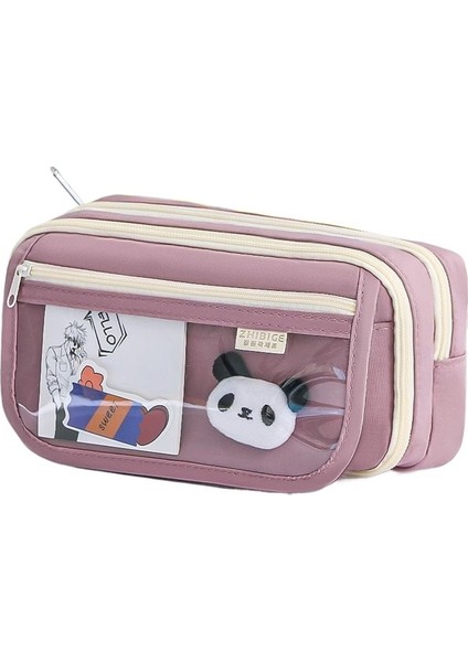 Geniş Kapasiteli Şeffaf Kalem Kutusu (Yurt Dışından)