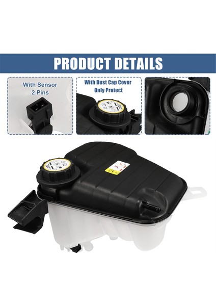 C2D36877 C2Z29118 Jaguar Xf 2009-2015 Için Sensörlü Soğutma Sıvısı Genleşme Tankı C2D36671 C2Z22872 (Yurt Dışından) fırsatları