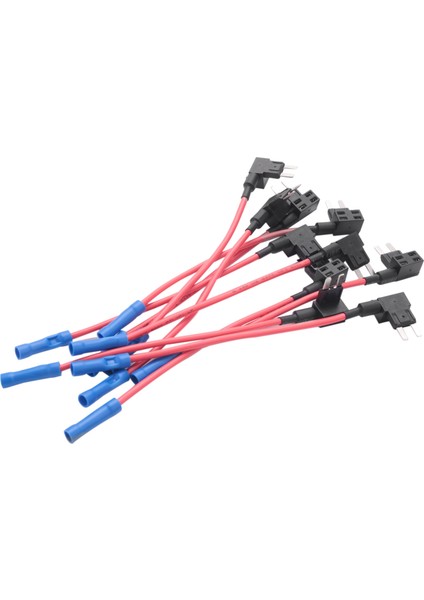 10 Paket - 12V Araba Ek Devre Sigorta Tap Adaptörü Mini Atm Apm Blade Sigorta Tutucu (Yurt Dışından)