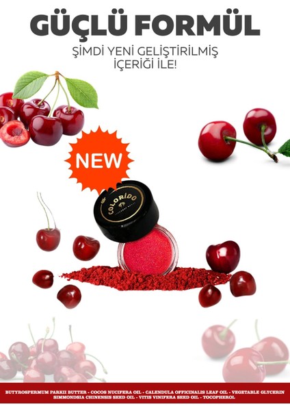 Colorido Bálsamo Rojo Nemlendirici Antioksidan Işıltı Veren E-Vitaminli Krem Balm (Ruj,far,allık) fiyatları